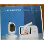 Monitor video pentru bebelusi cu camera si ecran LCD de 3.2 inchi cu camera vedere nocturna