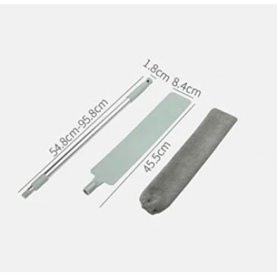 Mop plat retractabil pentru curatarea prafului in spatiile inguste