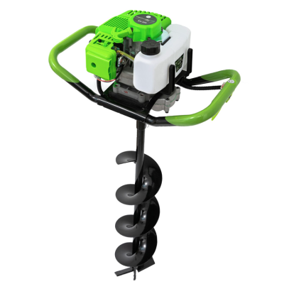 Motoburghiu benzina Craft Tec 4.5 kW 6 CP 58 CC rezervor 1.2 l verde MX200 motor 2 timpi diametru burghiu 150 mm