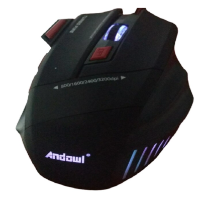 Mouse gaming Andowl model Q 802 negru/rosu