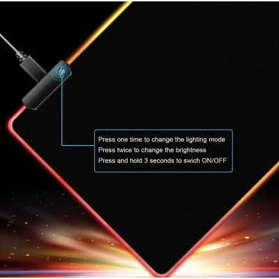 Mouse pad gaming cu iluminare LED RGB 30 x 80 cm