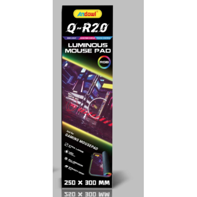 Mousepad Gaming Andowl Q R20 cu LED multicolor USB