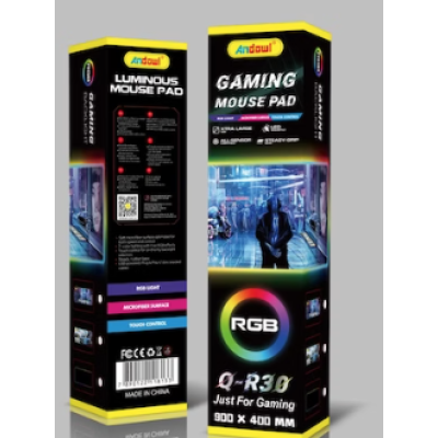 MousePad Gaming Andowl Q R30 Led RGB USB
