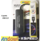 Multi HUB cu 4 USB Andowl Q HU302 negru