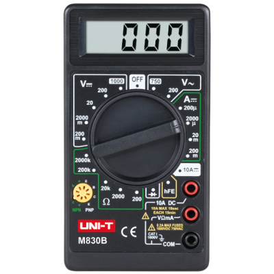 Multimetru digital DT830B negru