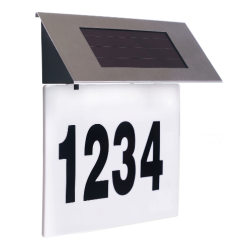 Numar Casa Solar cu Lumina prin 4 Led-uri