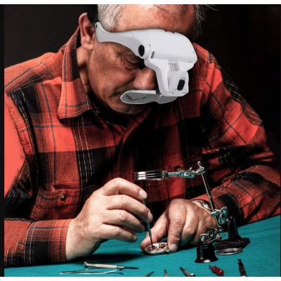 Ochelari cu Lupa si Led 9892B2 - 5 LUPE