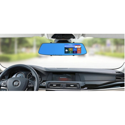 Oglinda auto cu inregistrare Full HD camera fata spate 4.3 inch si vedere nocturna