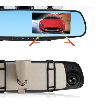 Oglinda auto cu inregistrare Full HD camera fata spate 4.3 inch si vedere nocturna