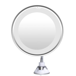 Oglinda Led Machiaj Flexibila cu Ventuza Marire 10x si Iluminare Q TL113
