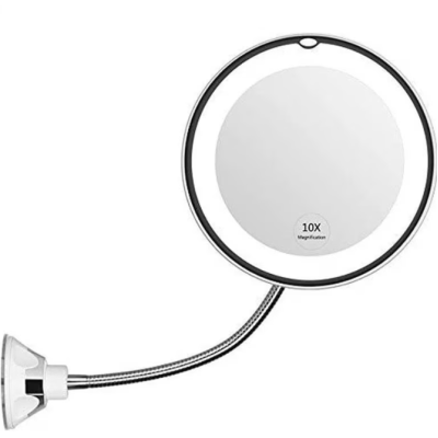 Oglinda Led Machiaj Flexibila cu Ventuza Marire 10x si Iluminare Q TL113