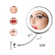 Oglinda Led Machiaj Flexibila cu Ventuza Marire 10x si Iluminare Q TL113