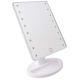 Oglinda pentru machiaj 16 LEDuri ecran tactil cu baza suport bijuterii Usb Alb