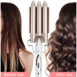 Ondulator de par,28 SECONDS ceramic,bucle in valuri 3 tuburi