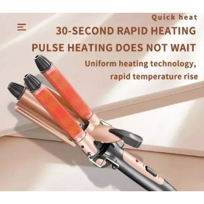 Ondulator pentru par Kemei KM 1010A cu 3 tuburi