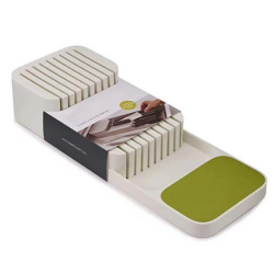 Organizator / suport pentru cutite 2 nivele pentru 18 cutite Alb