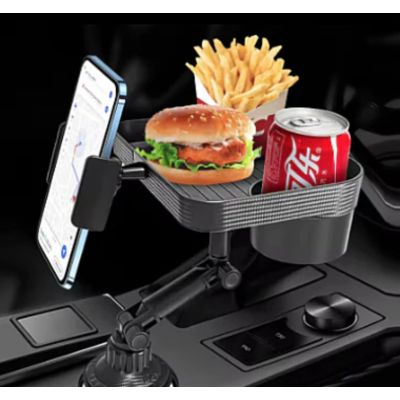 Organizator auto 3 in 1 multifunctional cu suport telefon suport pahar tavita Q CP9 rotire 360 grade