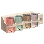 Organizator baie RA-875B cu carlige si dozator pentru pasta de dinti