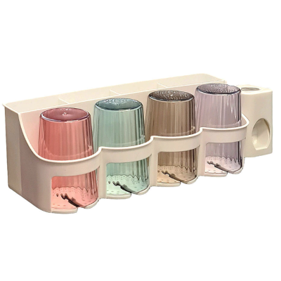 Organizator baie RA-875B cu carlige si dozator pentru pasta de dinti