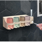 Organizator baie RA-875B cu carlige si dozator pentru pasta de dinti