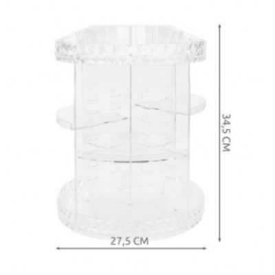 Organizator cosmetice rotativ 360 grade 27x34 cm