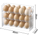 Organizator Cutie de Depozitare Oua cu Afisaj Data