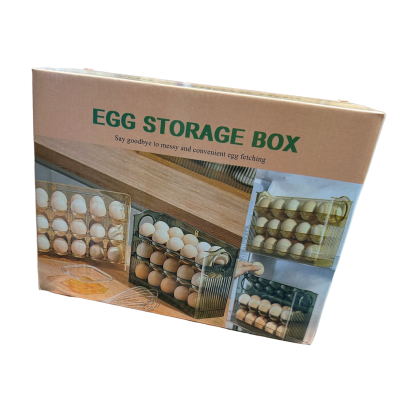 Organizator Cutie de Depozitare Oua cu Afisaj Data