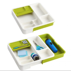 Organizator extensibil pentru sertar VERDE-ALB