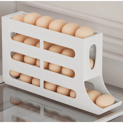 Organizator oua pentru frigider 4 niveluri capacitate 30 oua design automat