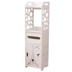 Organizator pentru baie sau camera alb cu 4 compartimente