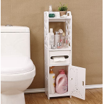 Organizator pentru baie sau camera alb cu 4 compartimente