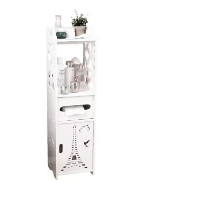 Organizator pentru baie sau camera alb cu 4 compartimente