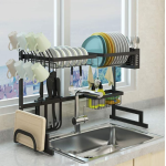 Organizator pentru uscat vasele reglabil 85cm