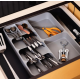 Organizator sertare bucatarie extensibil gri
