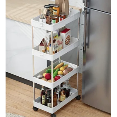 Organizator tip carucior multifuncional cu 4 rafturi Alb MD