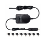 Pachet Incarcator auto universal pentru laptop, 80W cu 8 conectori