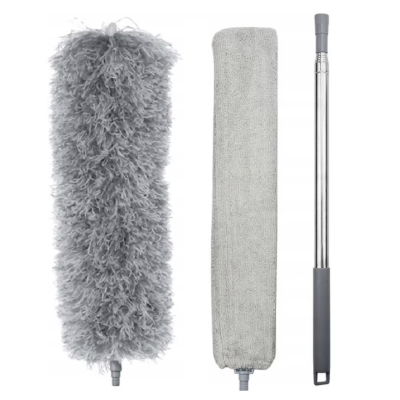 Pamatuf pentru praf cu coada telescopica pentru zone greu accesibile 3 piese