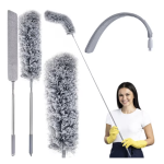 Pamatuf pentru praf cu coada telescopica pentru zone greu accesibile 3 piese