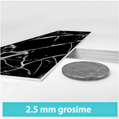 Panou decorativ autocolant YP88 30x60 cm Marmura Neagra