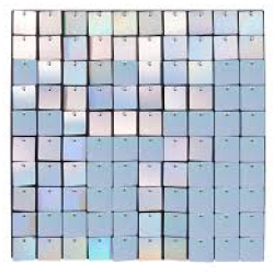 Panou decorativ model patrat cu paiete ALB CAMELEON 30 x 30 cm Panou decorativ model patrat cu paiete ALB CAMELEON 30 x 30 cm