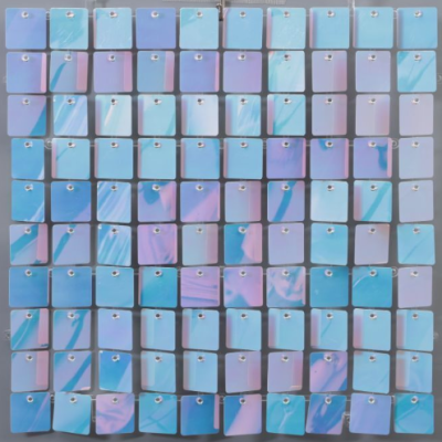 Panou decorativ model patrat cu paiete ALB CAMELEON 30 x 30 cm