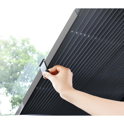 Parasolar auto tip jaluzea cu ventuze 150 x 70 x 6 cm Gri