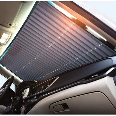 Parasolar auto tip jaluzea cu ventuze 150 x 70 x 6 cm Gri