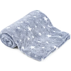 Patura pufoasa fosforescenta 50X60 cm stelute luminoase Patura pufoasa fosforescenta 50X60 cm stelute luminoase