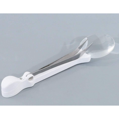 Penseta profesionala cu lupa si 2 leduri 50x5