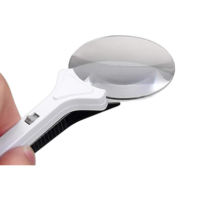 Penseta profesionala cu lupa si 2 leduri 50x5