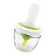 Pensula din silicon pentru ulei recipient inclus alb/verde