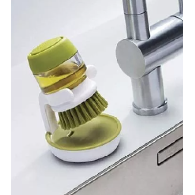 Perie de vase cu dozator detergent si suport depozitare utilizare universala OFF