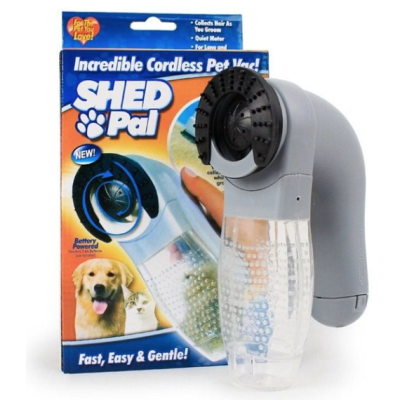 Perie electrica ShedPAL cu vacuum pentru curatat parul de animale