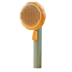 Perie pentru parul animalelor de companie cu buton pentru o curatare usoara